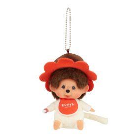 Monchhichi Monmate 復古花朵大頭掛件